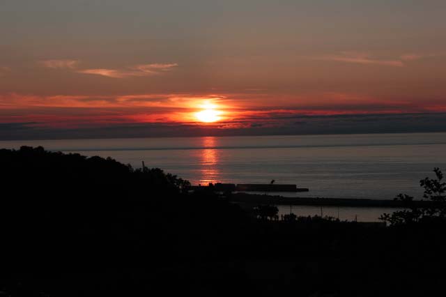 夕日