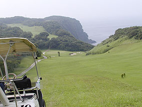 大島唯一のゴルフ場です