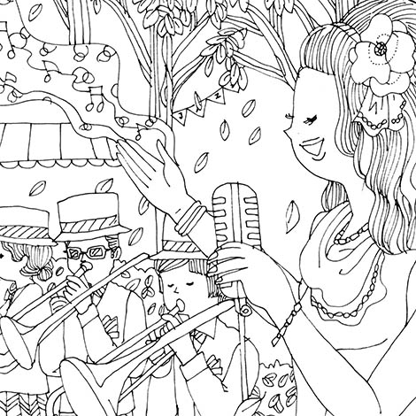 おとなのネコ旅塗り絵ブック 宮城 岡山編。 | イラストレーター