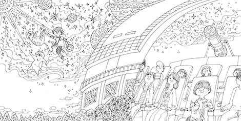 おとなのネコ旅塗り絵ブック 宮城 岡山編。 | イラストレーター