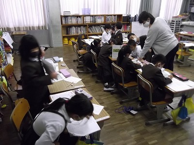 今日の授業風景（全学年）