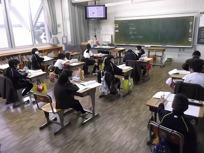 今日の授業風景（全学年）