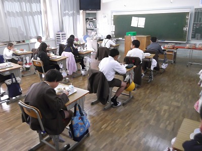 今日の給食風景（全学年）