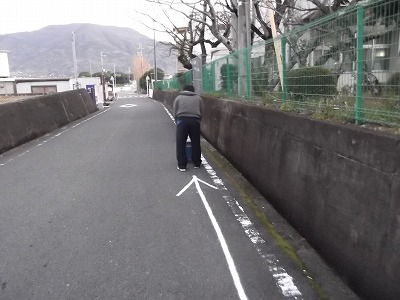 マラソン大会、正しくは左通行ですが・・・