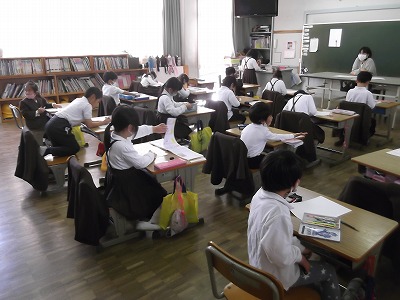 今日の授業風景（全学年）