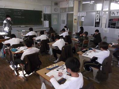 今日の授業風景（全学年）