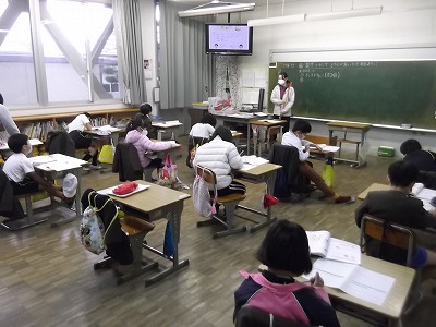 今日の授業風景（全学年）