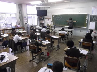 今日の授業風景（全学年）