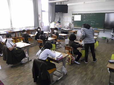 今日の授業風景（全学年）