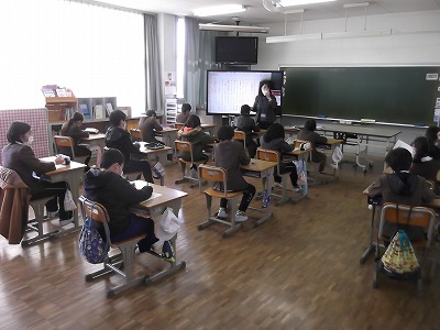 今日の授業風景（全学年）