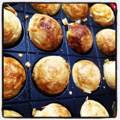 再びたこ焼きを焼いたw