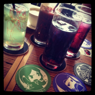 友人とfatezeroカフェ