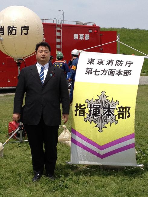 葛飾区水防訓練1 佐藤ゆうだい