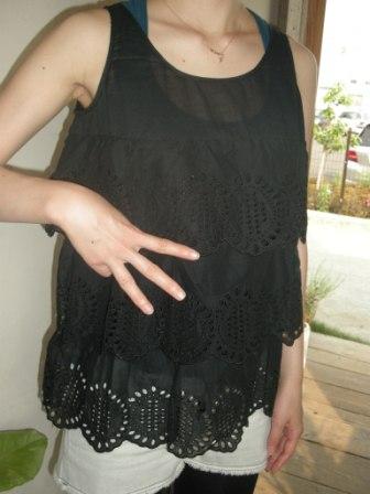 schone frau ◇ コットンカットワークブラウス ¥9345
