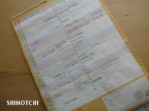 スケジュールカレンダー