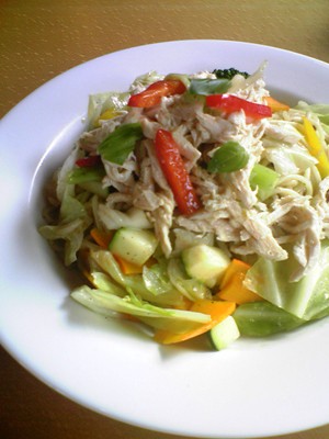 夏野菜のパスタ