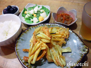 節約料理かき揚げ