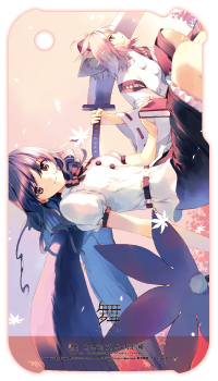 iPhoneケース02 文&椛