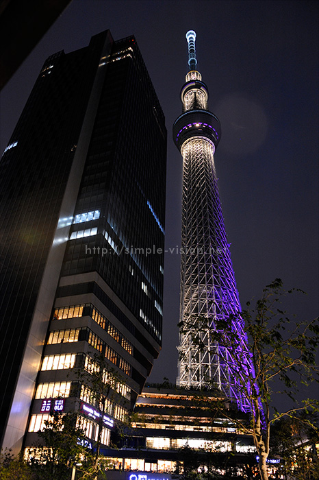 スカイツリー夜景ロング