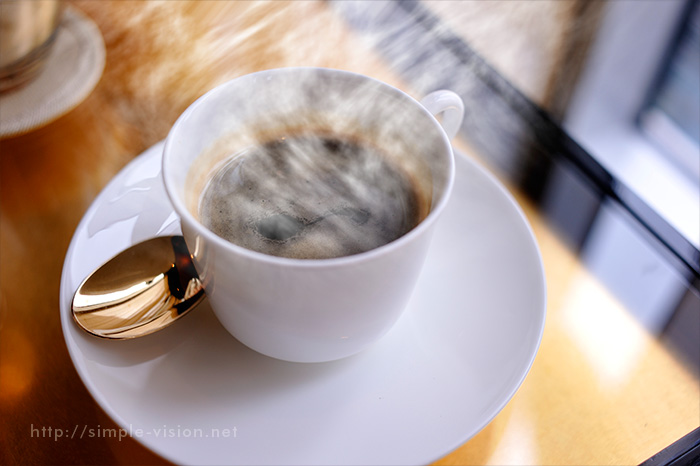 コーヒーと湯気合成3
