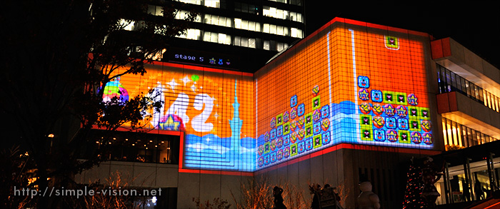 東京スカイツリーの3Dプロジェクションマッピング