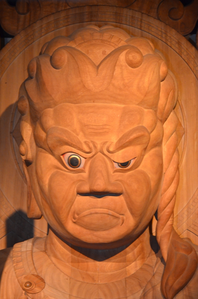 専用 江戸時代 玉眼 不動明王 トニサ 高さ39㎝ 東な6-0507①