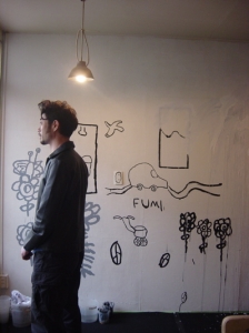 薮氏と壁画