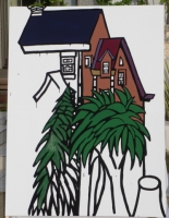 樋渡切株と緑に囲まれたエアーハウス
