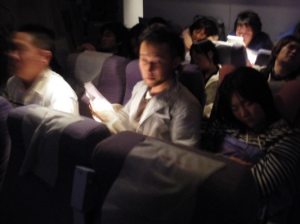 飛行機の中睡眠