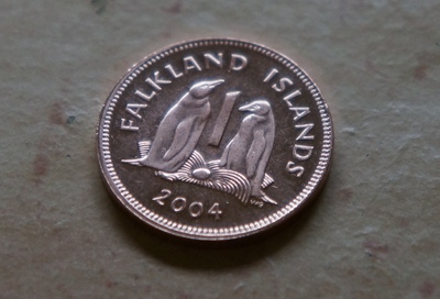 Falkland Islands 1987 50 Pence Queen Elizabeth II Penguins