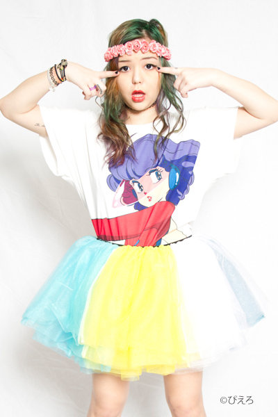 魔法の天使クリィミーマミ× galaxxxy ドレスアップTシャツ 魔法少女 魔法の天使クリィミーマミ× galaxxxy ドレスアップTシャツ 魔法