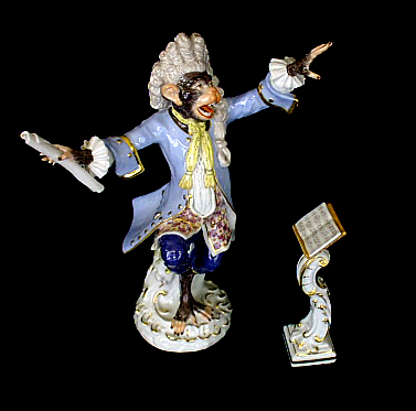 マイセン【猿の楽隊マグカップ6柄セット】世界限定100セットのみ証明書