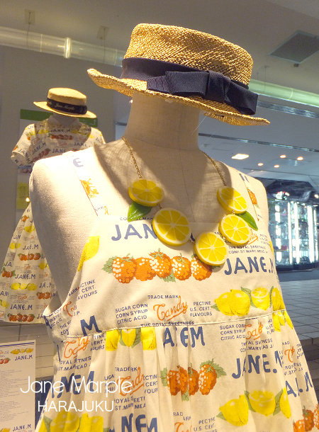 新品タグ付☆Jane Marple キャンディーぺーパーのレモンカラー ｜半袖 