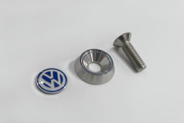 VW ナンバープレート用新型カーボン ボルト ネジ ゴルフ 4 5 6