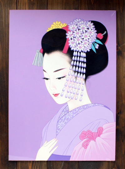 陶板画？　舞妓　銀次郎作 Lot0154】舞妓 - 清水 達三 | 第5110回 | 株式会社毎日オークション