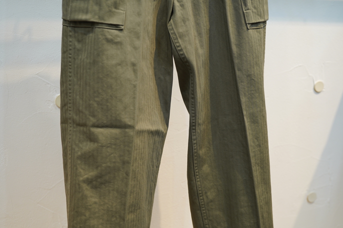 Workers ワーカーズ TROUSERS AKA M43 OD Herringbone
