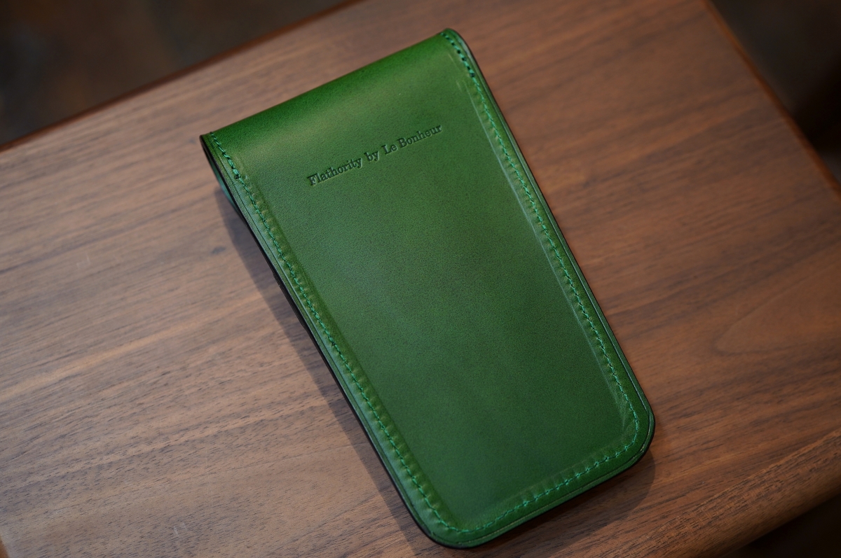 Flathority by Le Bonheur  ペンケース　3本入り　緑色 Flathority by Le Bonheur ペンケース 3本入り 緑色 ル・ボナーさんの