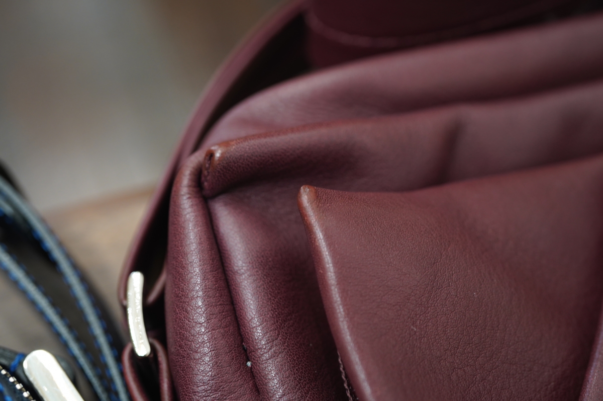 ルボナー　ペーパームーンボストン　デンマークカーフ　美品 デンマークソフトカーフ、やっぱりこの革は素敵な質感で魅力的です