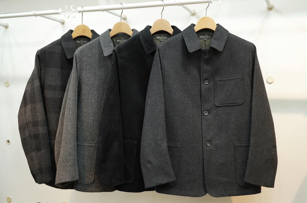 workers ワーカーズ ジャケット コート ウール WORKERS（ワーカーズ）Lounge Jacket Wool CottonTweed - ZABOU