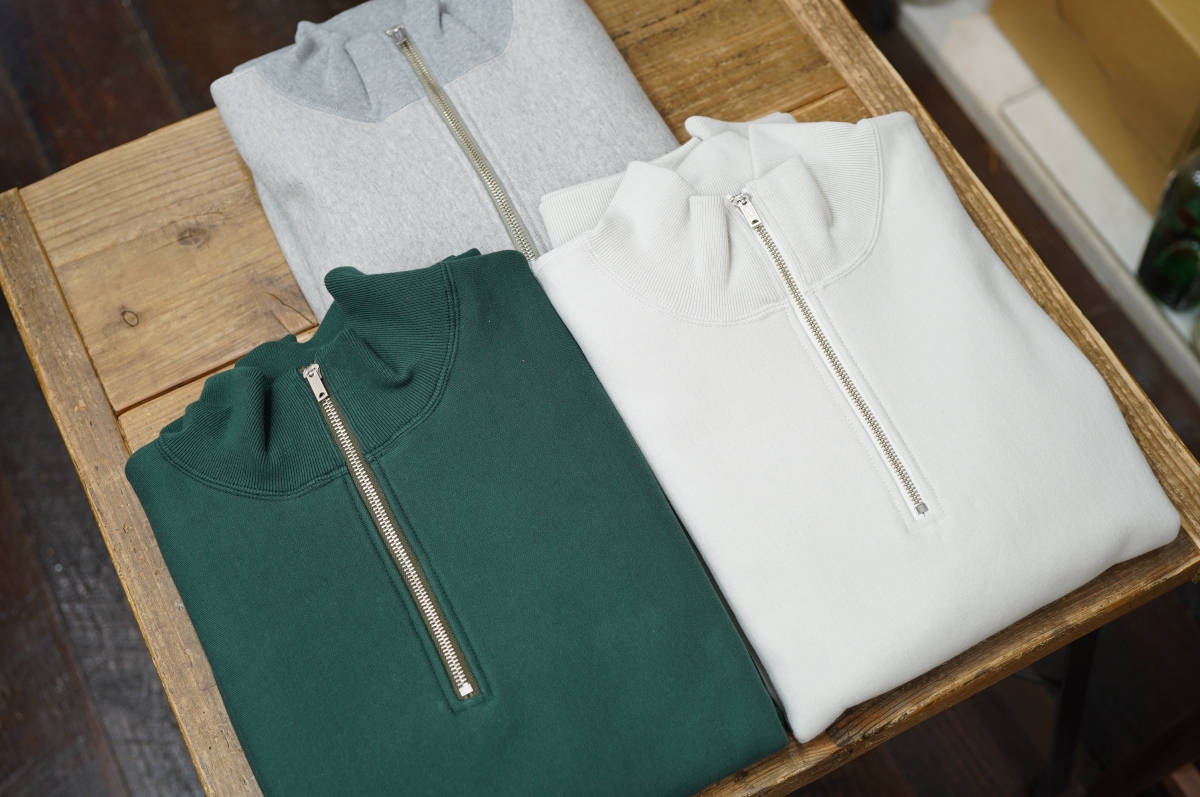 Workers（ワーカーズ）さんの25AWラスト入荷、ハーフジップ