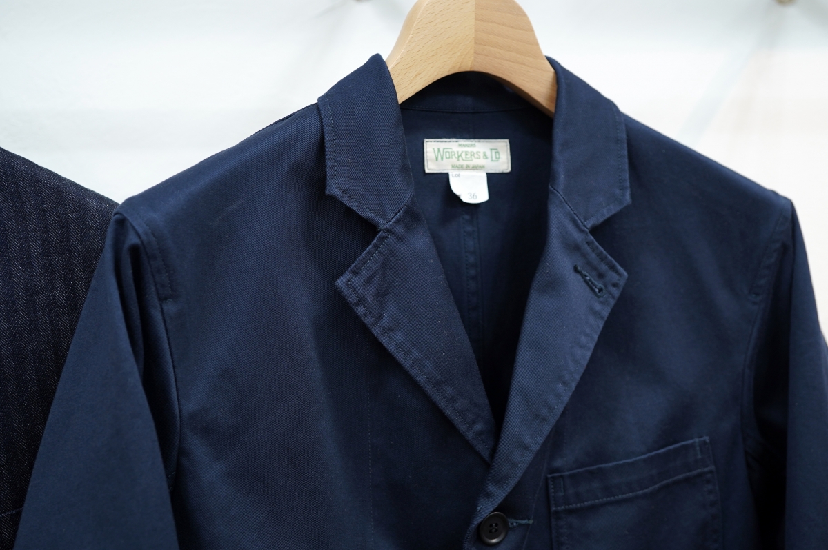 Workersさんの26SSスタート、ラウンジジャケットが素敵に到着です