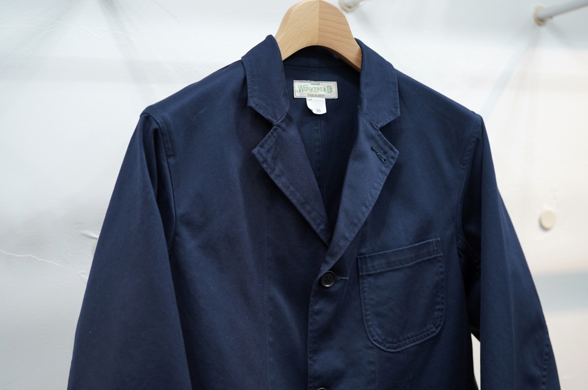 Workersさんの26SSスタート、ラウンジジャケットが素敵に到着です