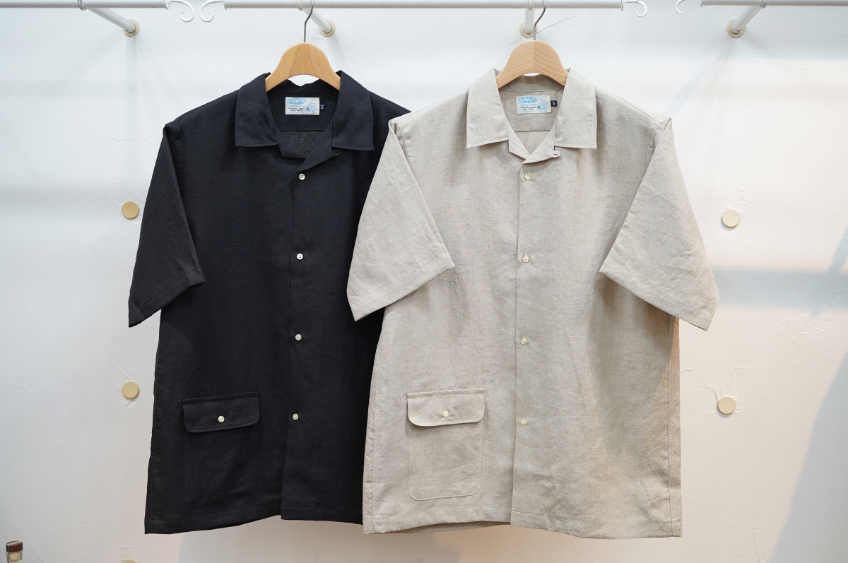 WORKERS SUMMERTIME コットンリネンオープンカラーシャツ 15 Workers（ワーカーズ）さんのリネン半袖オープンカラーシャツ、これ