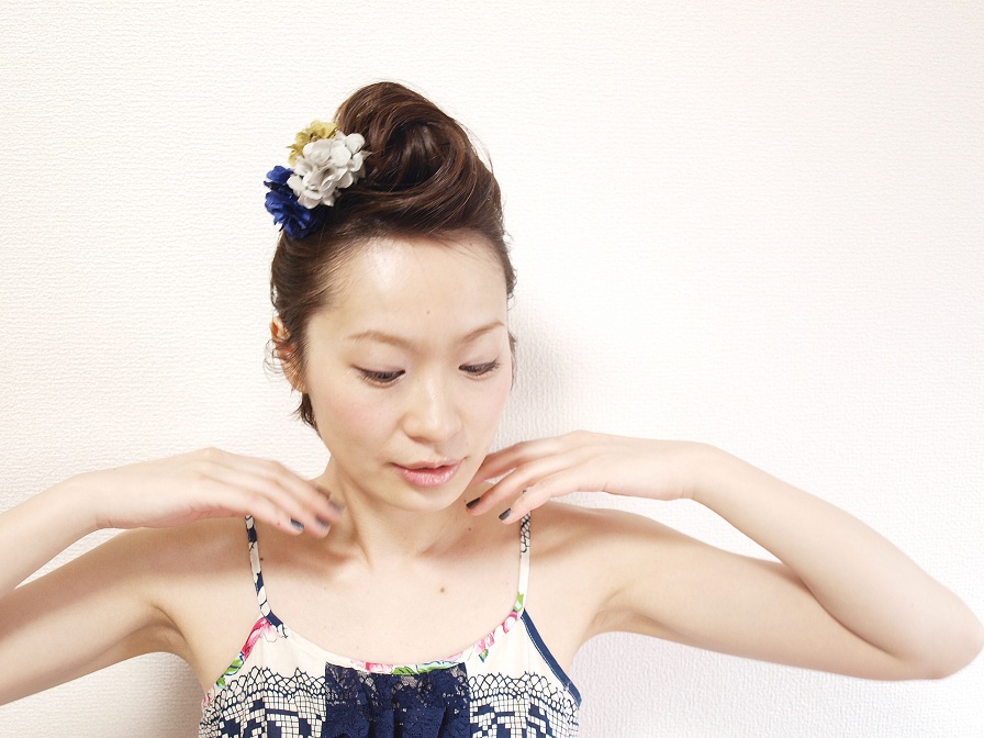 flower hair clip