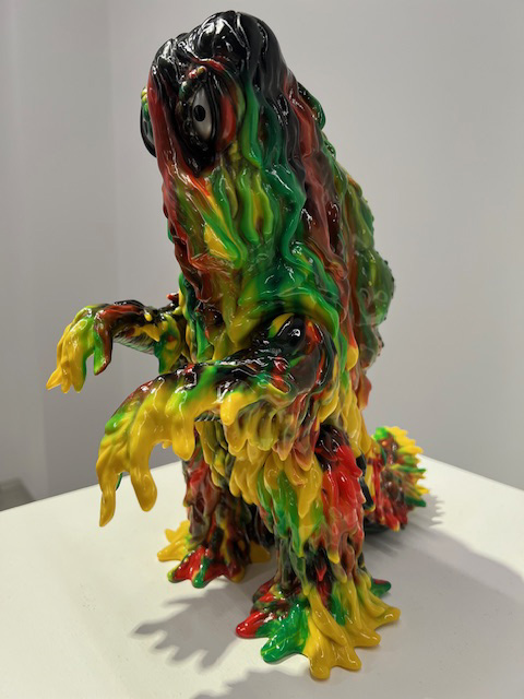 無鵺 ソフビ 切子Green 無鵺 FROG TREE 蓄光 ソフビ フィギュア