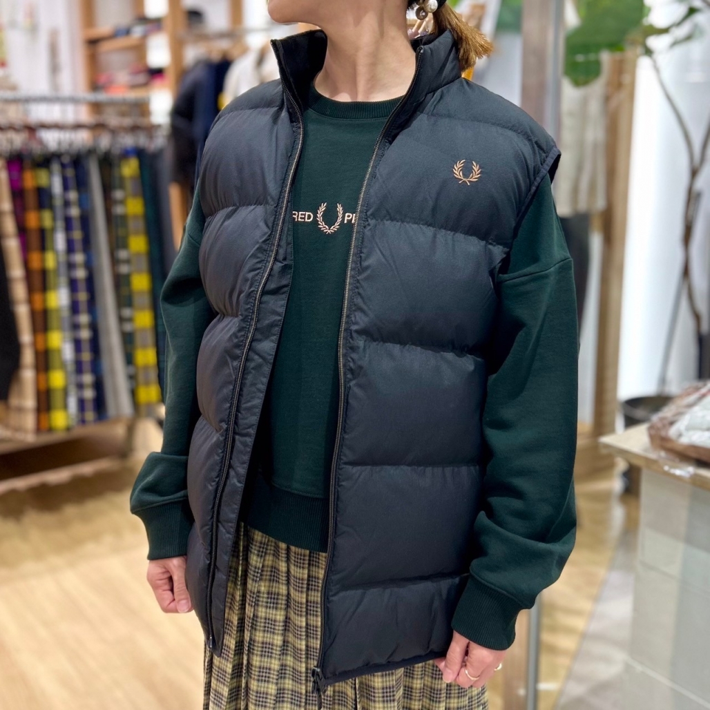 FRED PERRY コーティングジップアップブルゾンLカーキトラックジャケット FRED PERRY コーティングジップアップブルゾンLカーキトラック