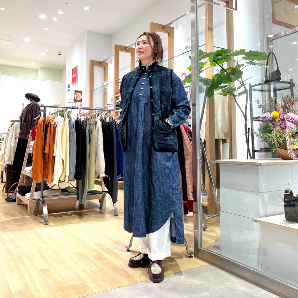 ETEREVE デニムアウターワンピース ゆめさん着用 ETEREVE デニムアウターワンピース ゆめさん着用