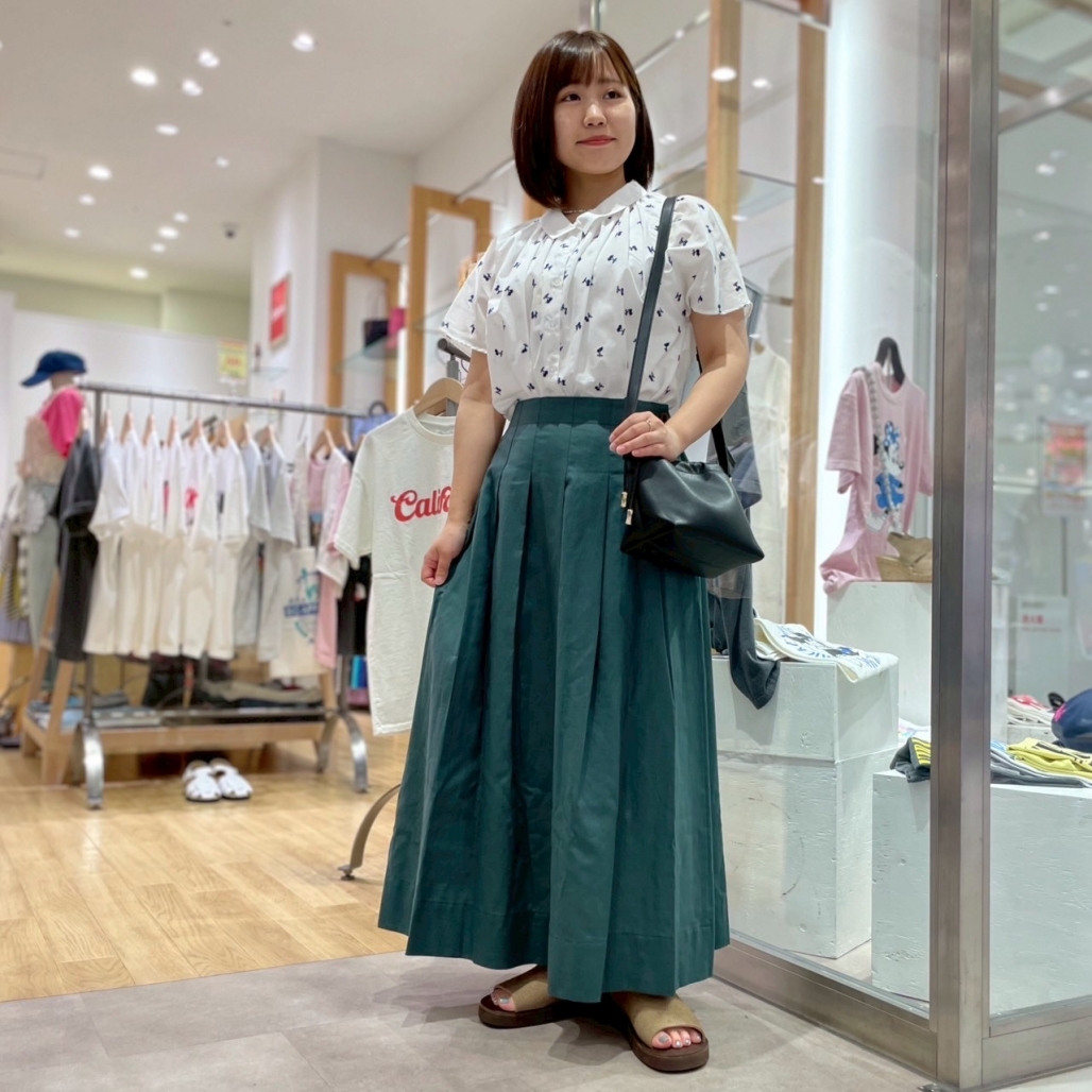 J.Sloane 日本製　プリーツチェック柄ロングスカート　青 CATEGORY J.Sloane (ジェイスローアン) | grasol Nagasaki