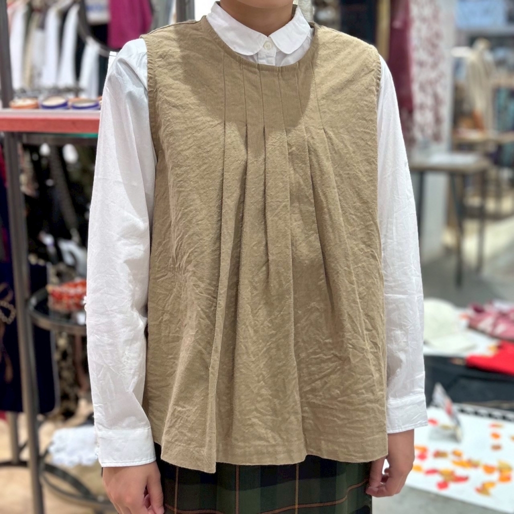 大きいサイズ！Bon Sensレース切り替え ブラウス44ホワイト