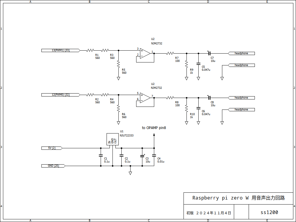 Raspberry pi Zero W での音出し | ss1200's blog (TEXT)